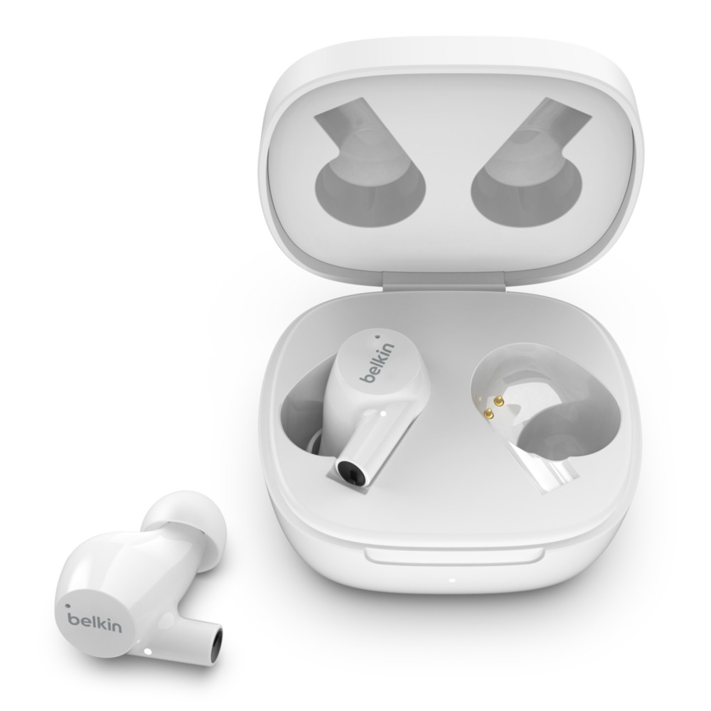 Belkin AUC004BTWH headphones/headset True Wireless Stereo (TWS) In-ear Bluetooth White - AUC004BTWH